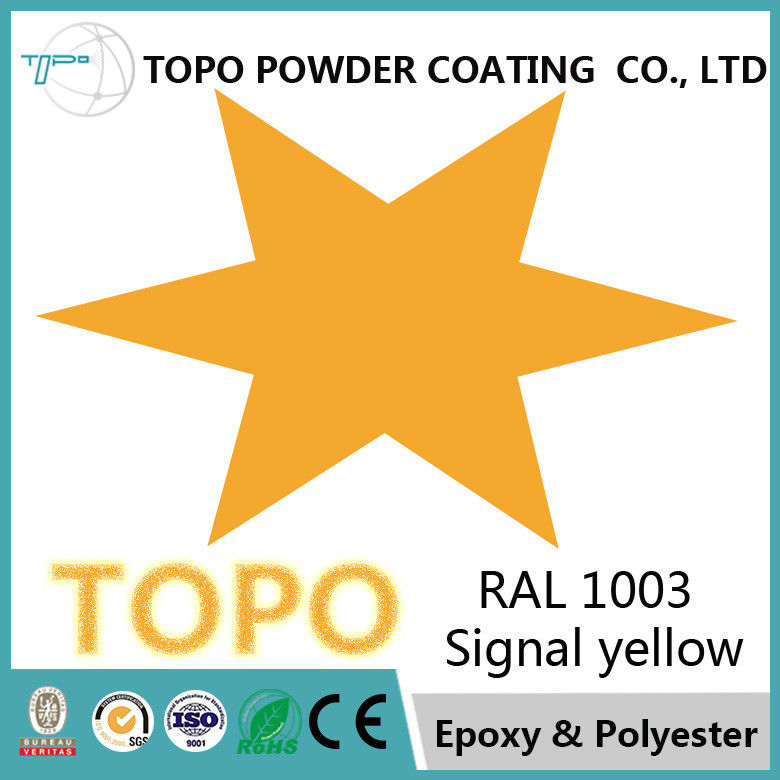 Polvere a resina epossidica industriale del poliestere di RAL 1003 che ricopre alta flessibilità di lucentezza 3mm