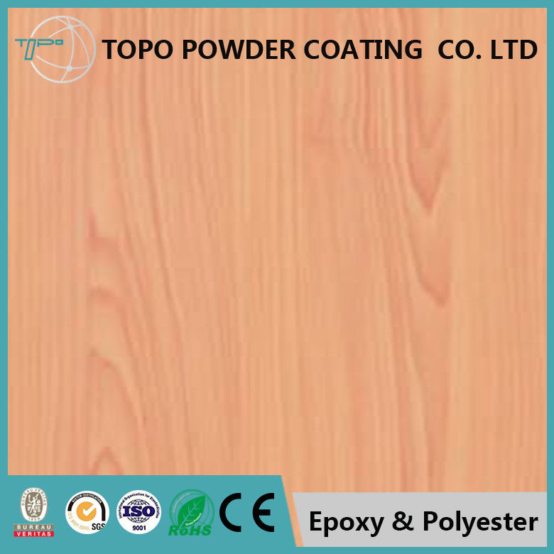 Mano di legno della polvere di rivestimento dei prodotti di alluminio, alto cappotto della polvere di lucentezza del trasferimento di calore