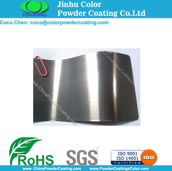 Il poliestere metallico d'argento di tormento spolverizza il rivestimento Ral 9007 Ral 9006